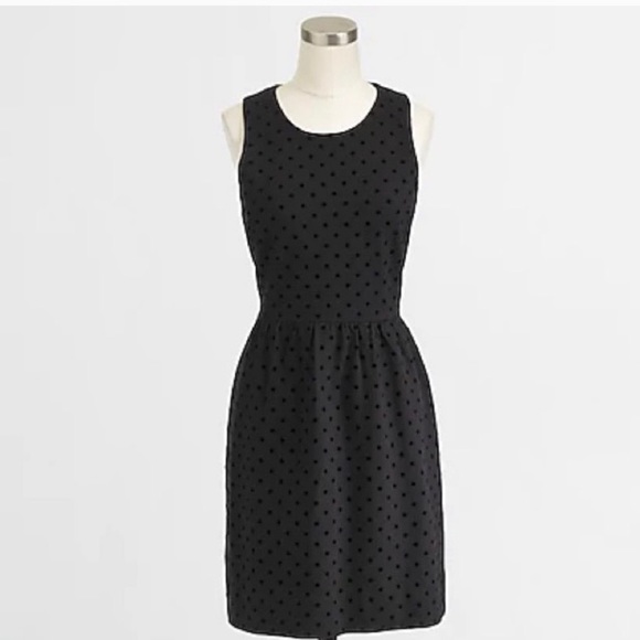 J. Crew Dresses & Skirts - J.Crew Sleeveless Velvet Polka Dot Dress